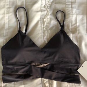 Lululemon Sports Bra Size 8 Gray color